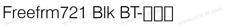 Freefrm721 Blk BT字体转换